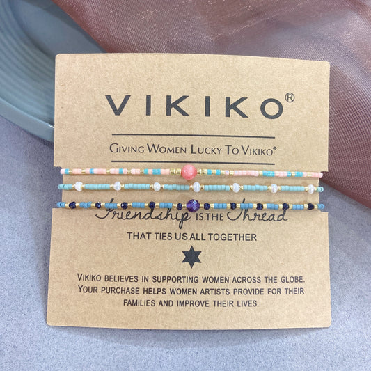 VIKIKO Bracelet Set Jewelry for Women Best Gifts Natural Pearl Bracelets