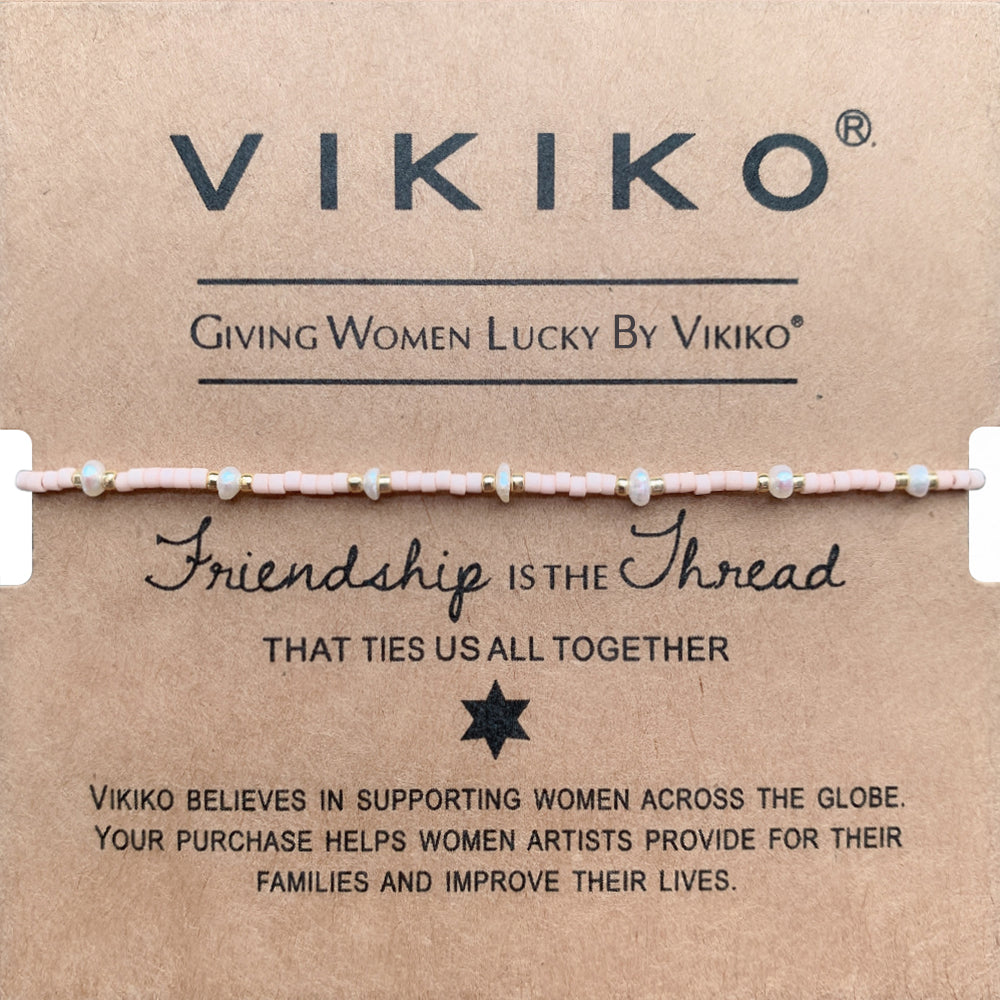 VIKIKO Natural Pearl Bracelet Jewelry for Women Gift Miyuki Seed Beads Bracelets Dainty Bracelet for Girl