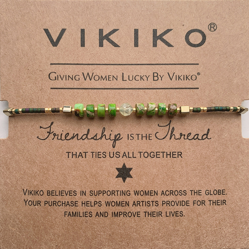 VIKIKO Natural Stone Bracelet Jewelry Gifts for Women Girl Dainty  Bracelet