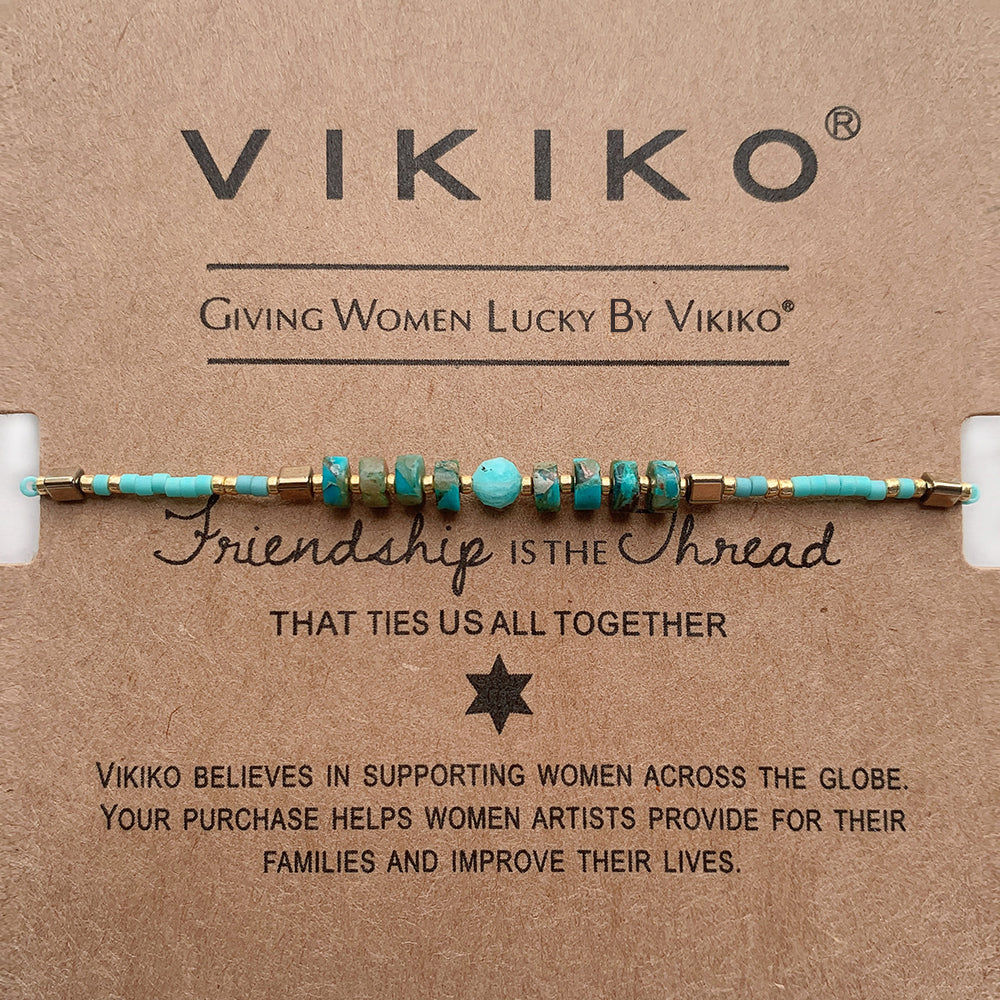 VIKIKO Natural Stone Bracelet Jewelry Gifts for Women Girl Dainty  Bracelet