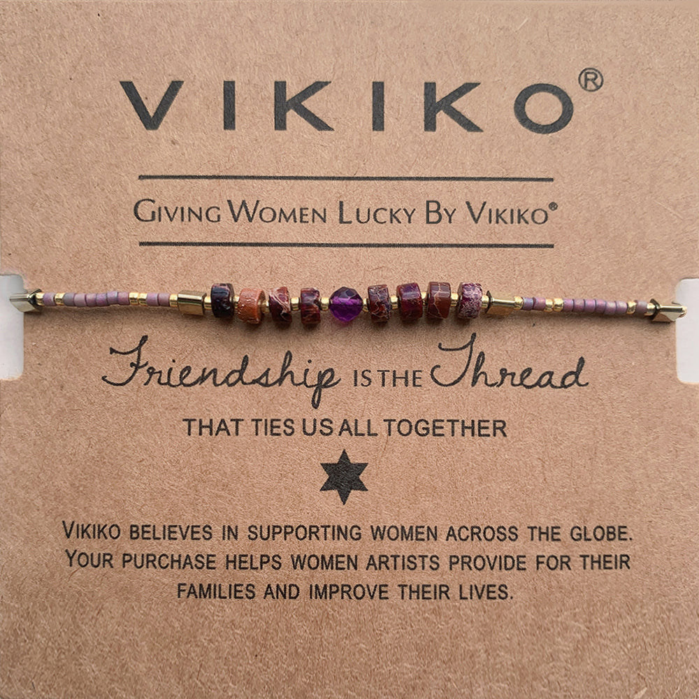 VIKIKO Natural Stone Bracelet Jewelry Gifts for Women Girl Dainty  Bracelet