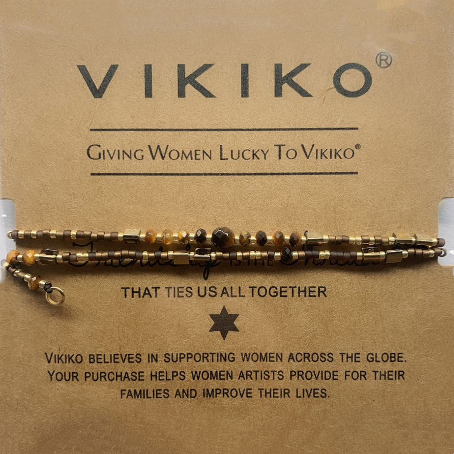 VIKIKO Clavicle Clasp Chain Necklace for Women Girl Gifts Miyuki Seed Beads Necklace Choker Natural Stone Beaded Necklace for Women