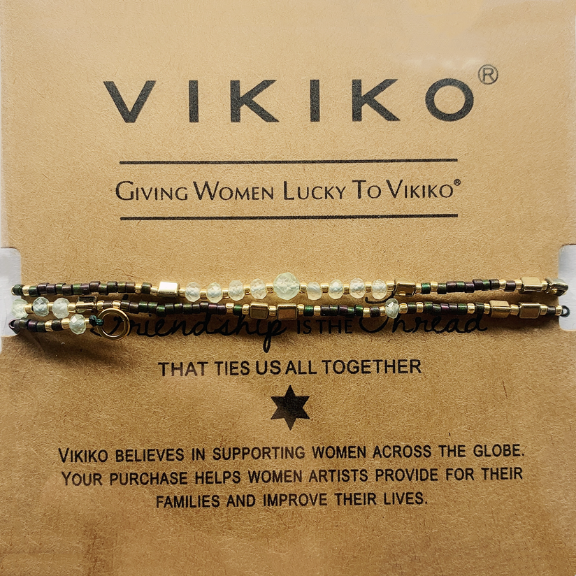 VIKIKO Clavicle Clasp Chain Necklace for Women Girl Gifts Miyuki Seed Beads Necklace Choker Natural Stone Beaded Necklace for Women