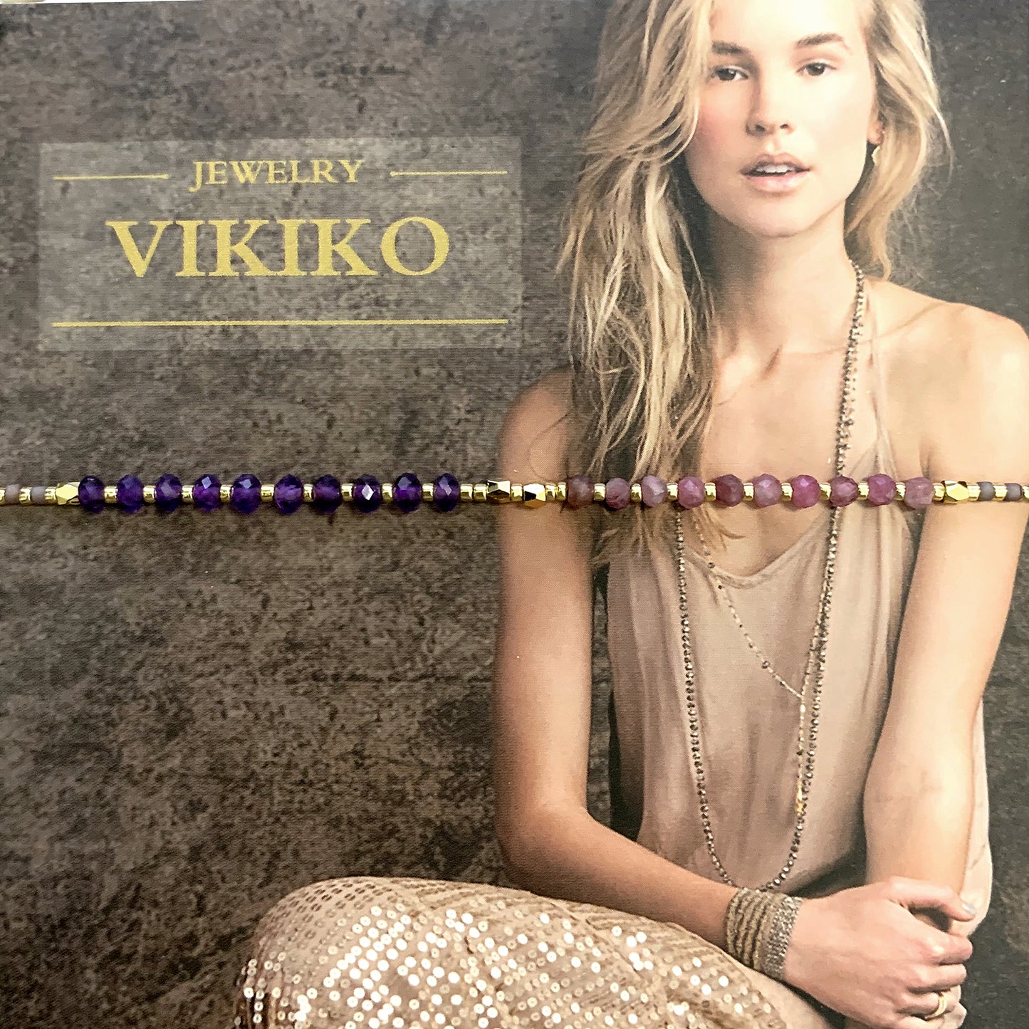 VIKIKO Natural Stone Miyuki Glass Beads Dainty Bracelets