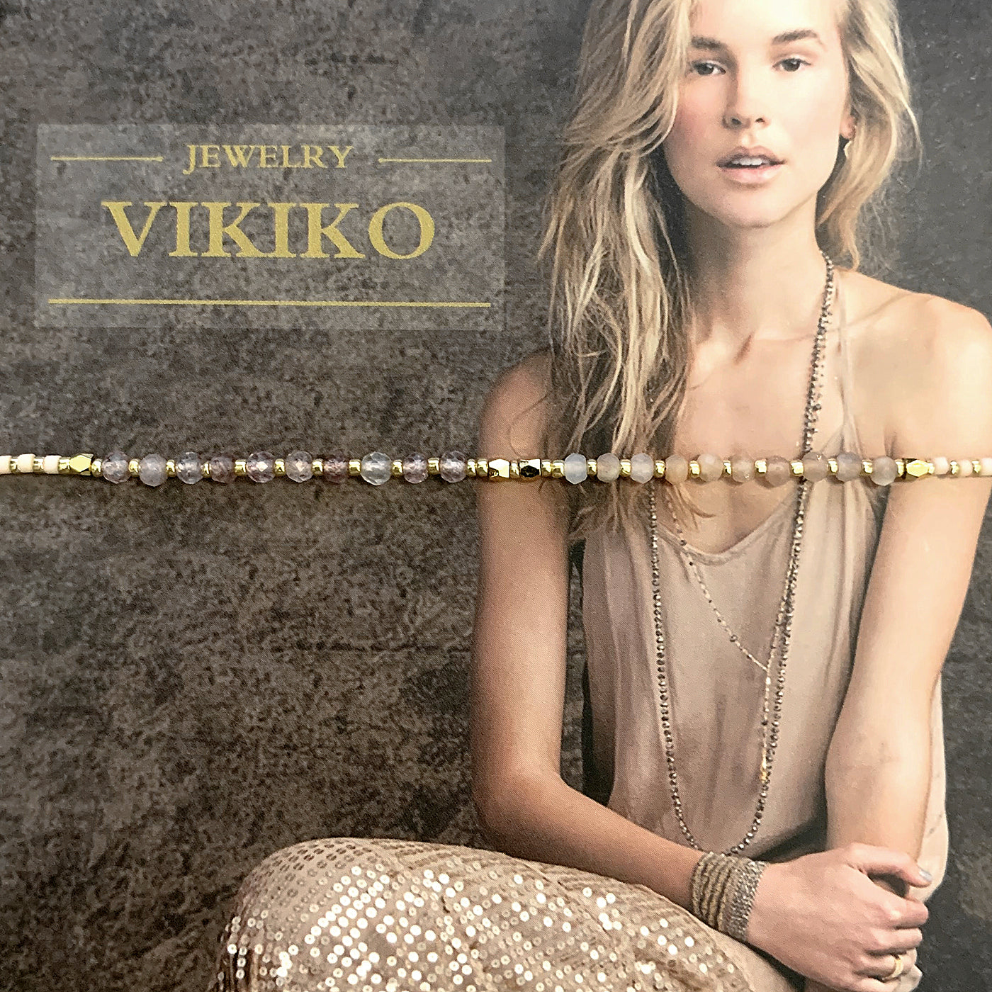 VIKIKO Natural Stone Miyuki Glass Beads Dainty Bracelets