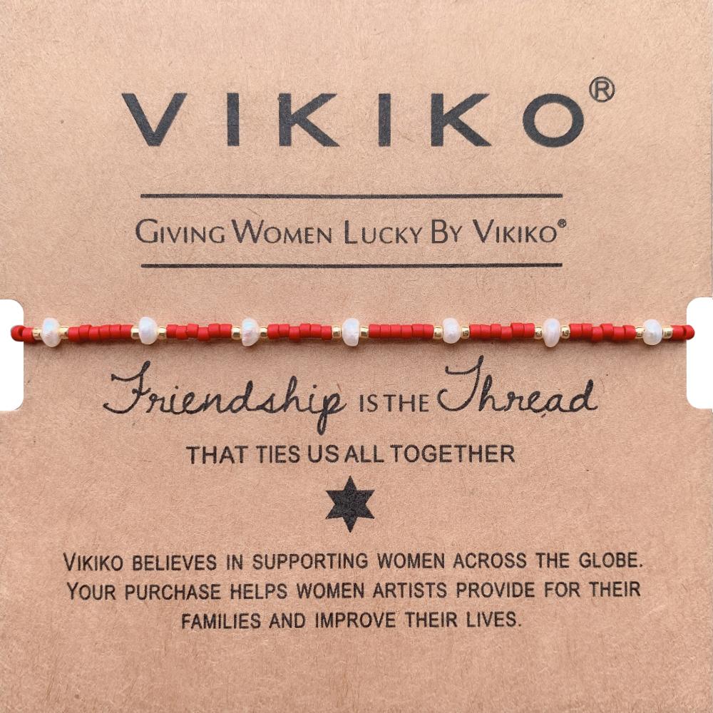 VIKIKO Natural Pearl Bracelet Jewelry for Women Gift Miyuki Seed Beads Bracelets Dainty Bracelet for Girl