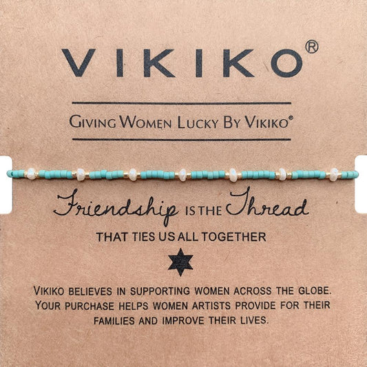 VIKIKO Natural Pearl Bracelet Jewelry for Women Gift Miyuki Seed Beads Bracelets Dainty Bracelet for Girl