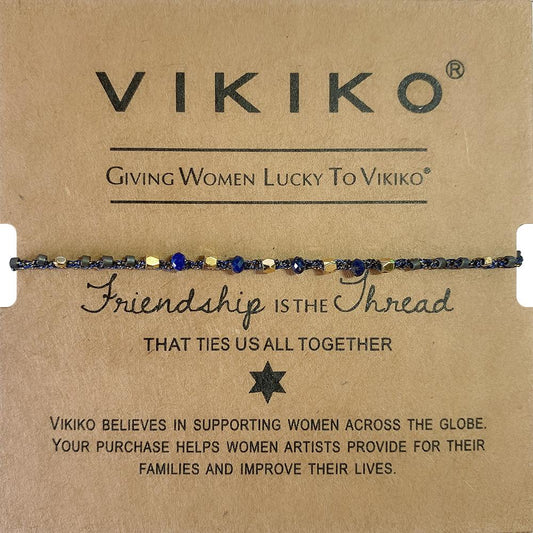 VIKIKO Handwoven Friendship Bracelet for Women Miyuki Natural Stone Mix Beads Bracelets Jewelry Gift